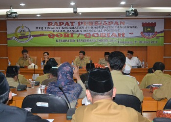 Rapat persiapan jelang Musabaqoh Tilawatil Quran (MTQ) tingkat kecamatan se-Kabupaten Tangerang(hms)